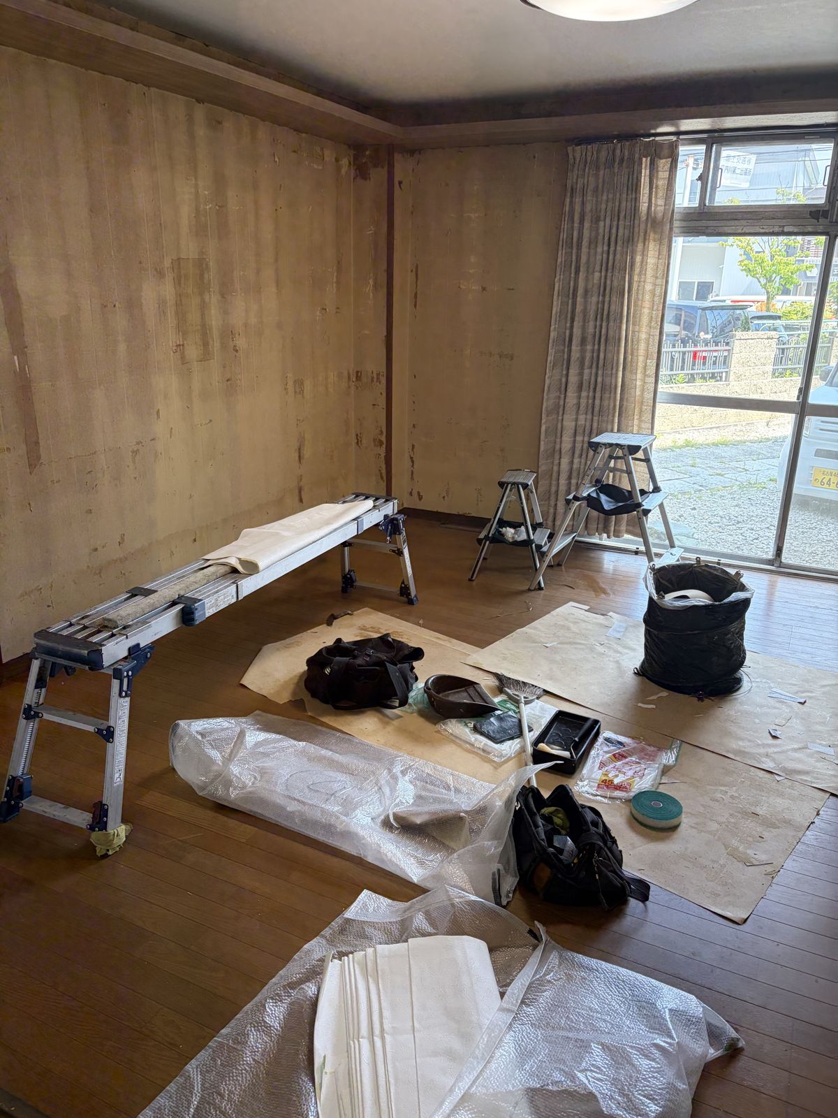 名古屋市北区 戸建賃貸 居室C 施工途中